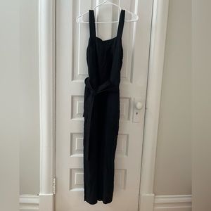 Black linen jumpsuit